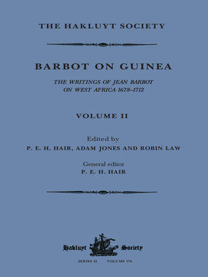 cover image of Barbot on Guinea, Volume II